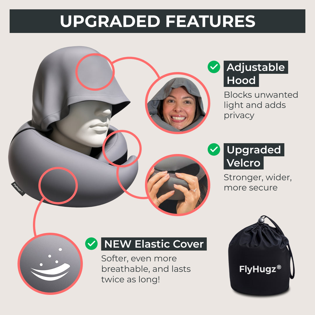 Turn any seat into your own private, upright sleep zone.