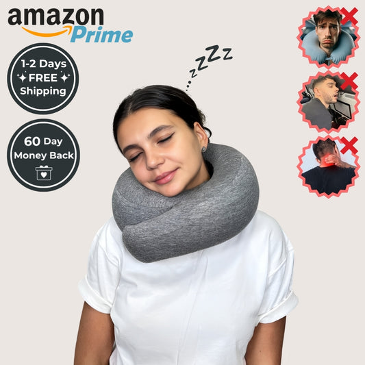 FlyHugz® Travel Pillow x Amazon Prime Shipping