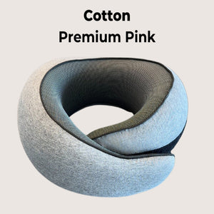 FlyHugz cotton travel pillow cover in Gray