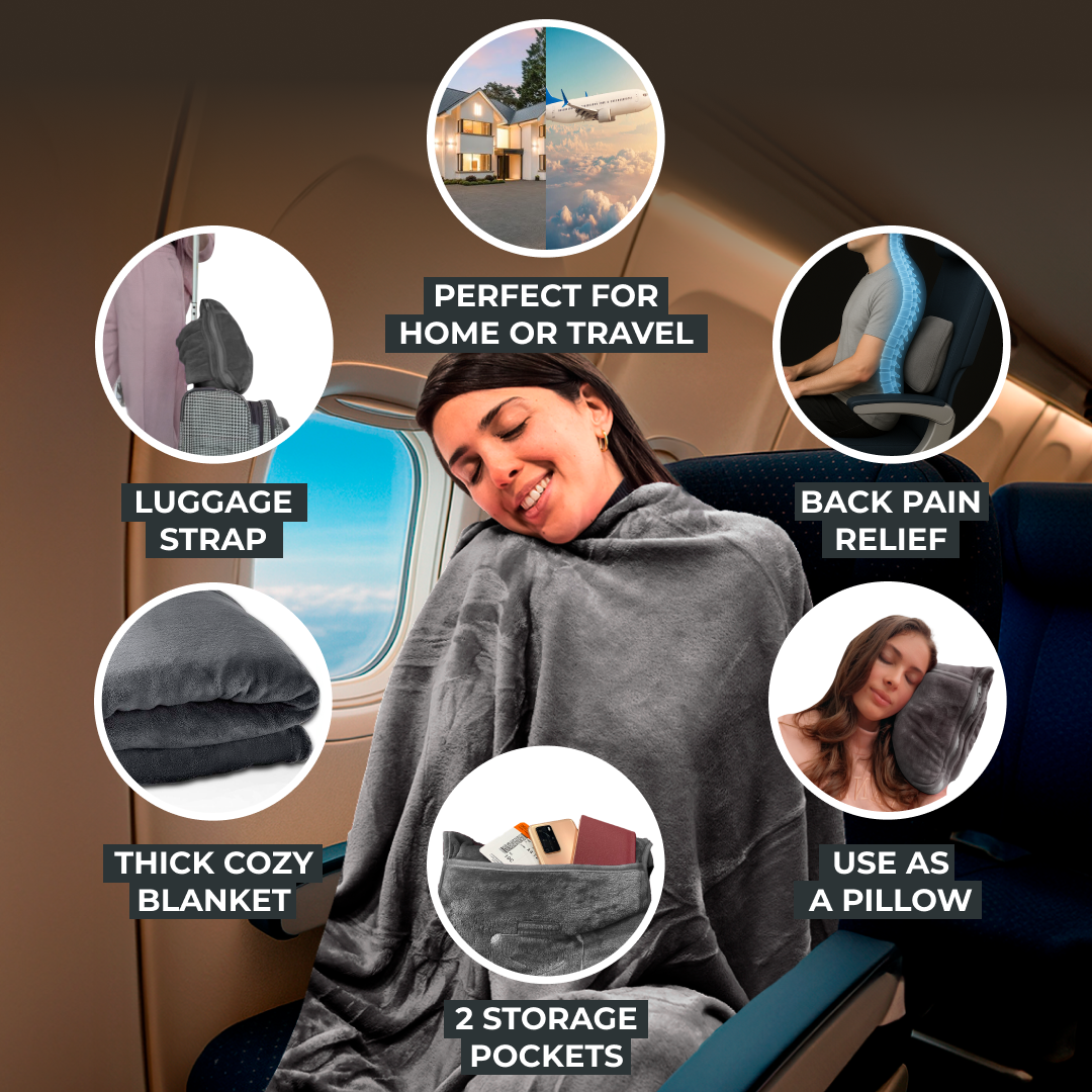 FlyHugz® Blanket & Comfort Bag
