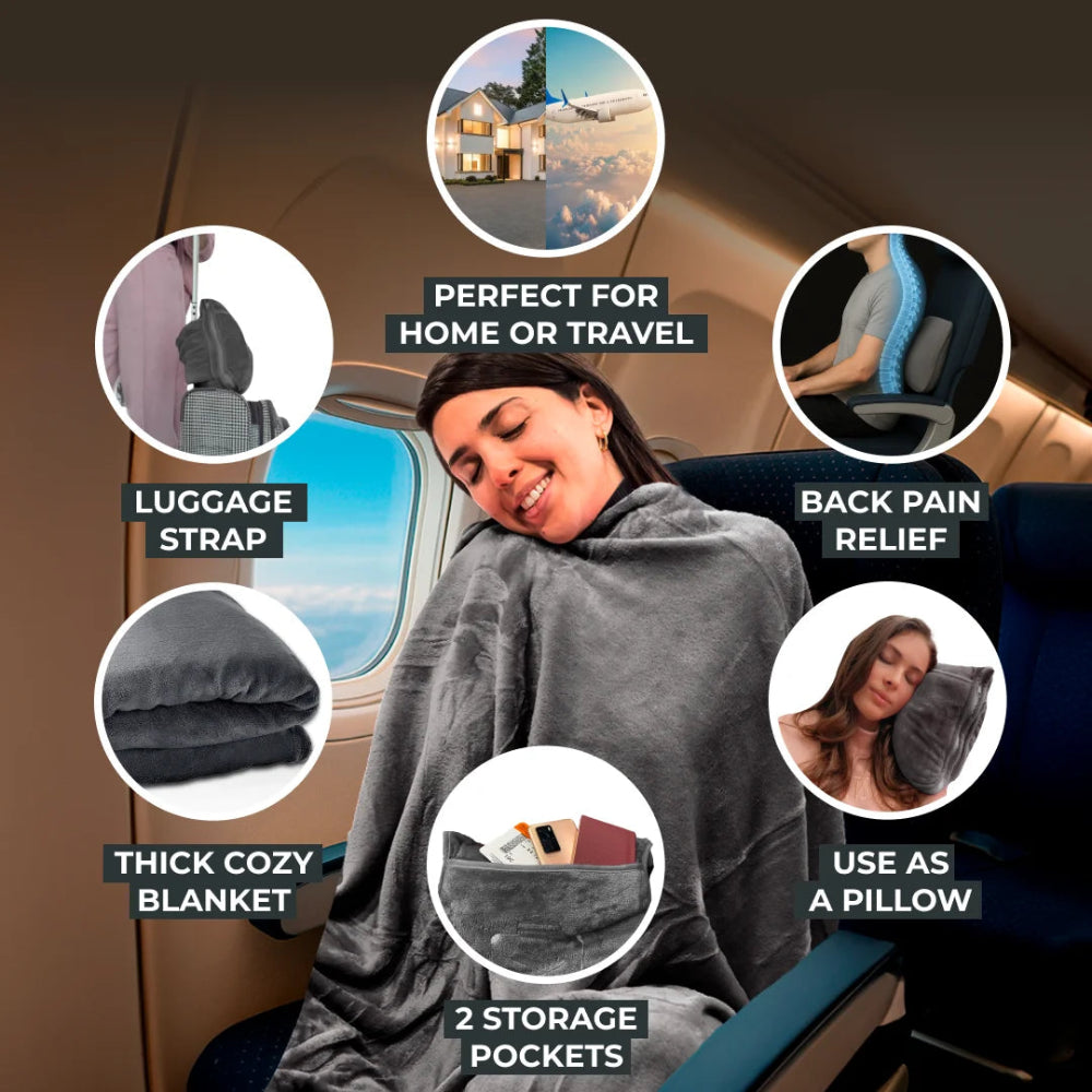 FlyHugz® Blanket & Comfort Bag
