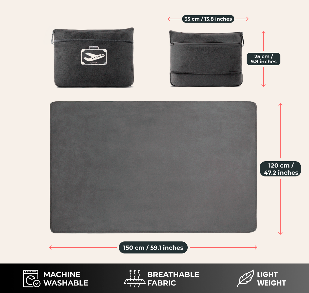 FlyHugz® Blanket & Comfort Bag