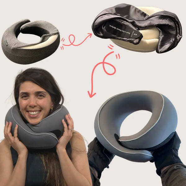 FlyHugz travel pillow covers collection — cotton, elastic, satin and silk