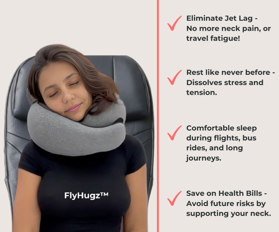 FlyHugz™ Neck Pillow Your Ultimate Travel Companion – FlyHugz®