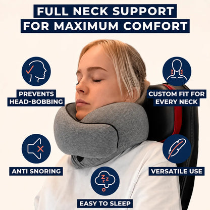 FlyHugz Travel Pillow — full 360 neck support