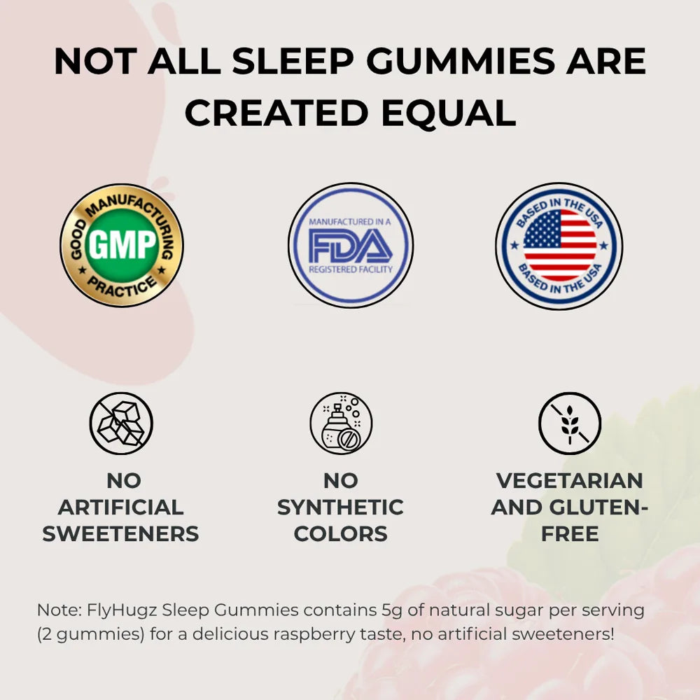 FlyHugz travel sleep gummies compared to alternatives