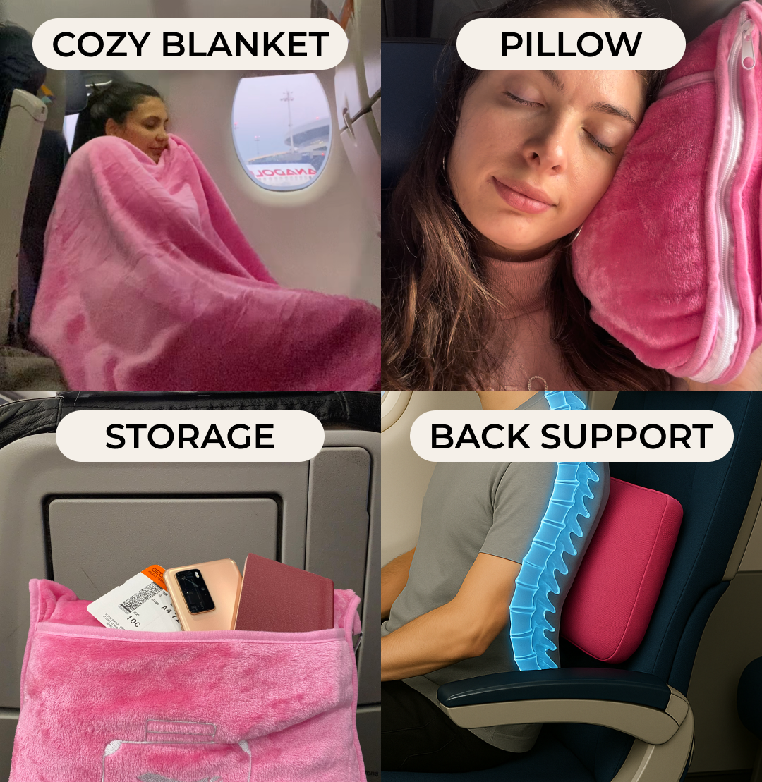 FlyHugz® Blanket & Comfort Bag