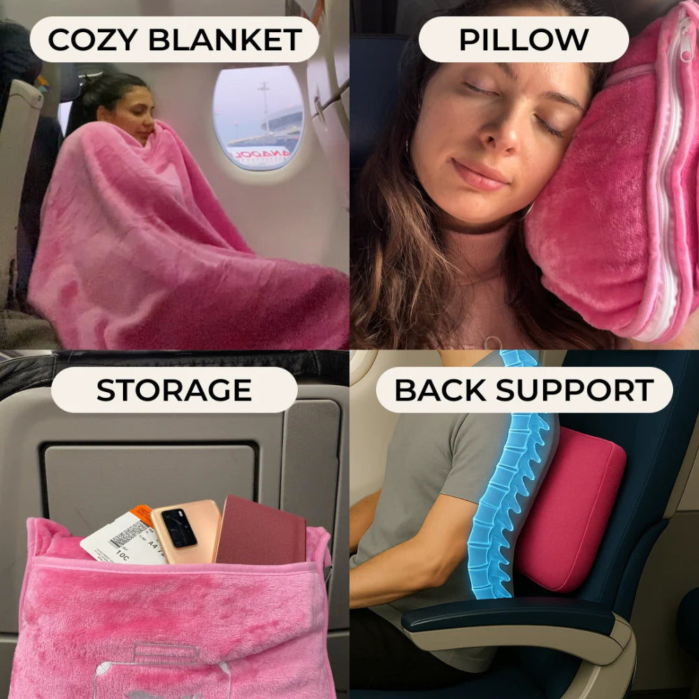 FlyHugz® Blanket & Comfort Bag